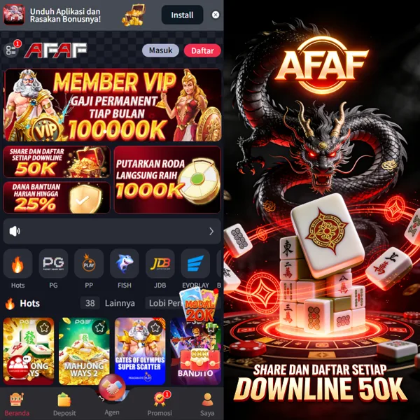 AFAF Bonus Member Baru 100%